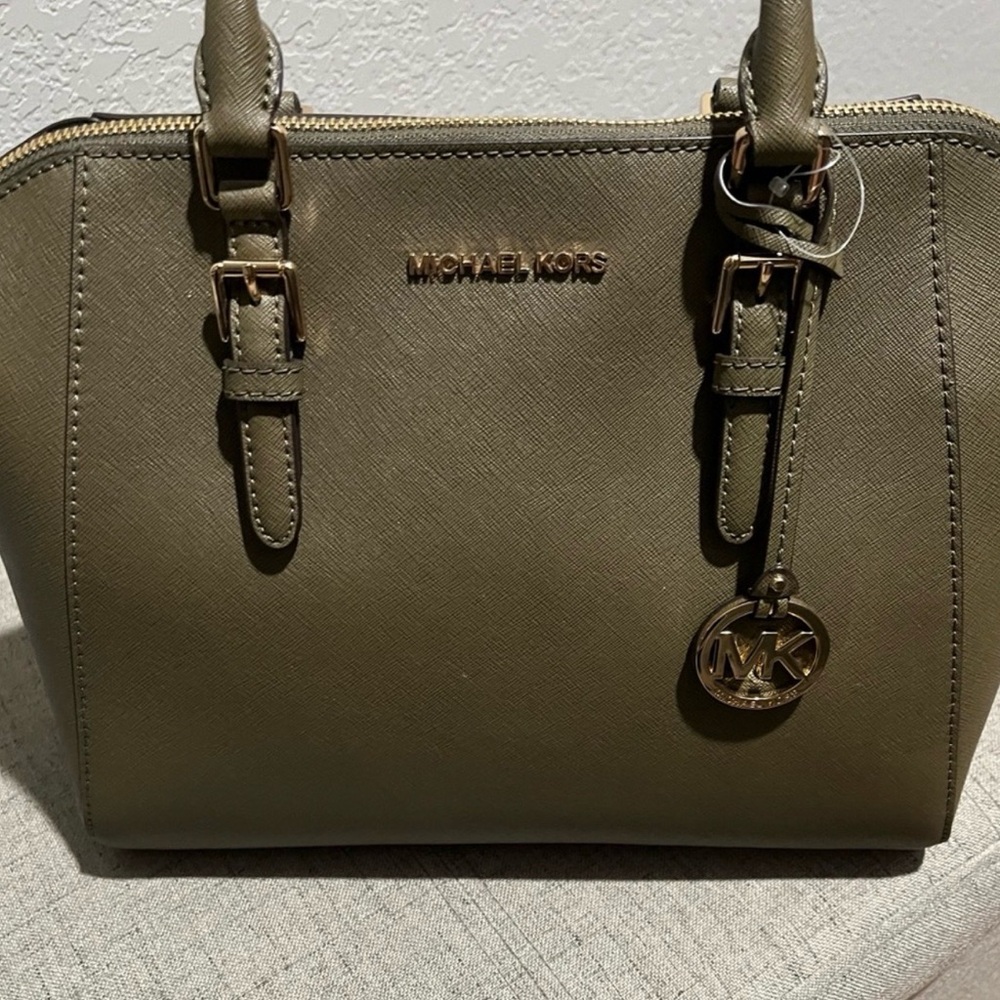 Michael Kors Khaki Satchel Bag